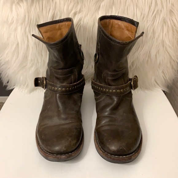 Fiorentini + Baker Eternity Eli Leather Brown Buckle Boots - Picture 4 of 16